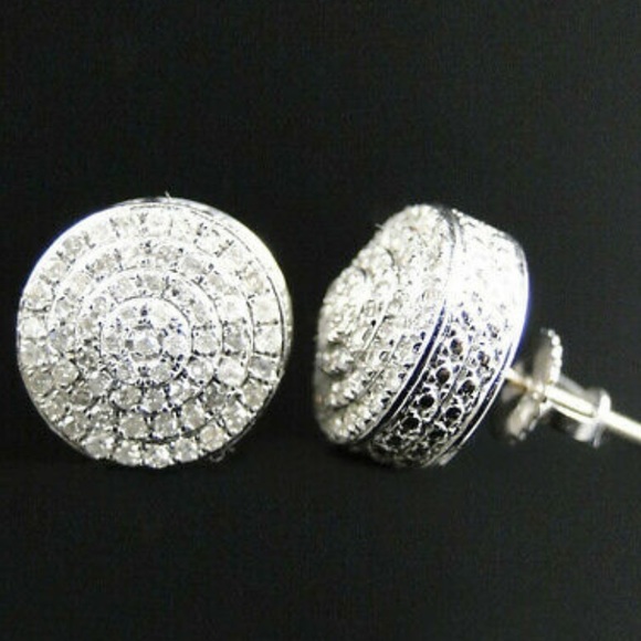 Jewelry - New Sterling silver diamond stud earrings